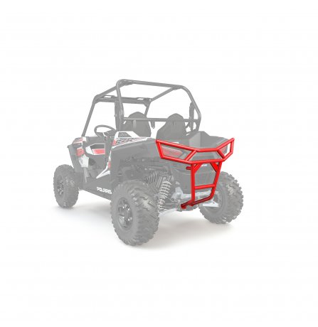 Polaris Rear Deluxe Bumper - Indy Red # 2881590-293